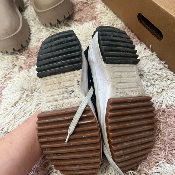 Converse Black Cloth Trainers - Size 6.5 - Picture 4 of 7